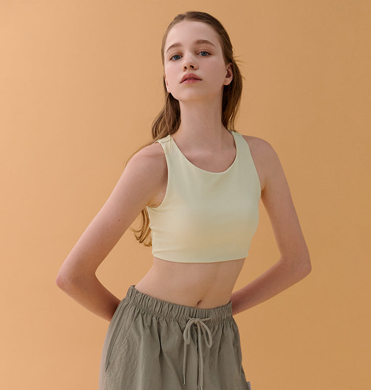 Conch Wear Crushing Back Cutout Bra Top