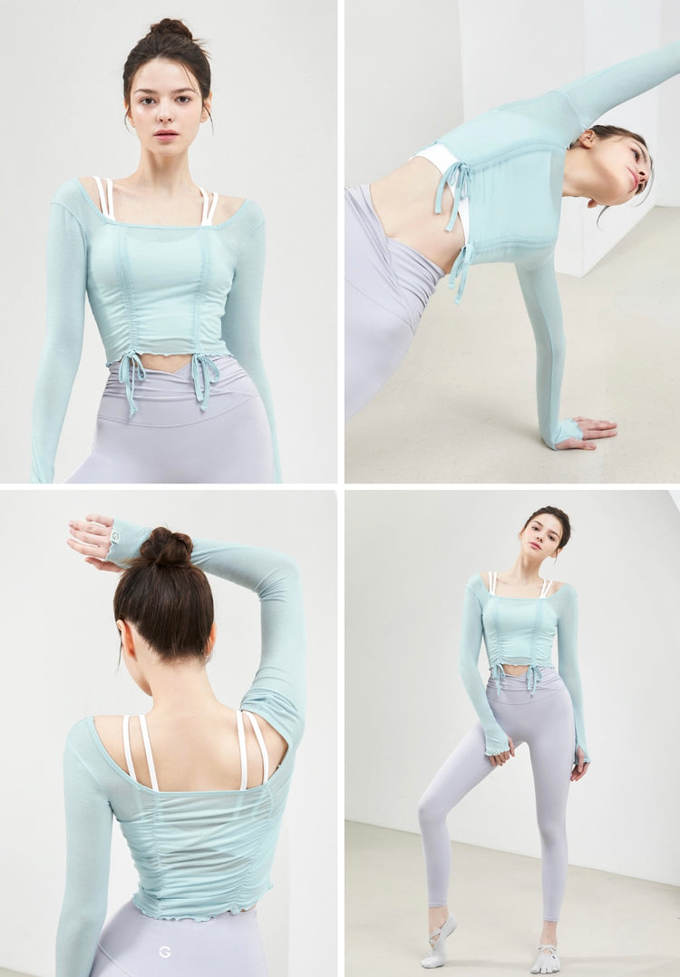 Grande Line String Shirring Long Sleeve