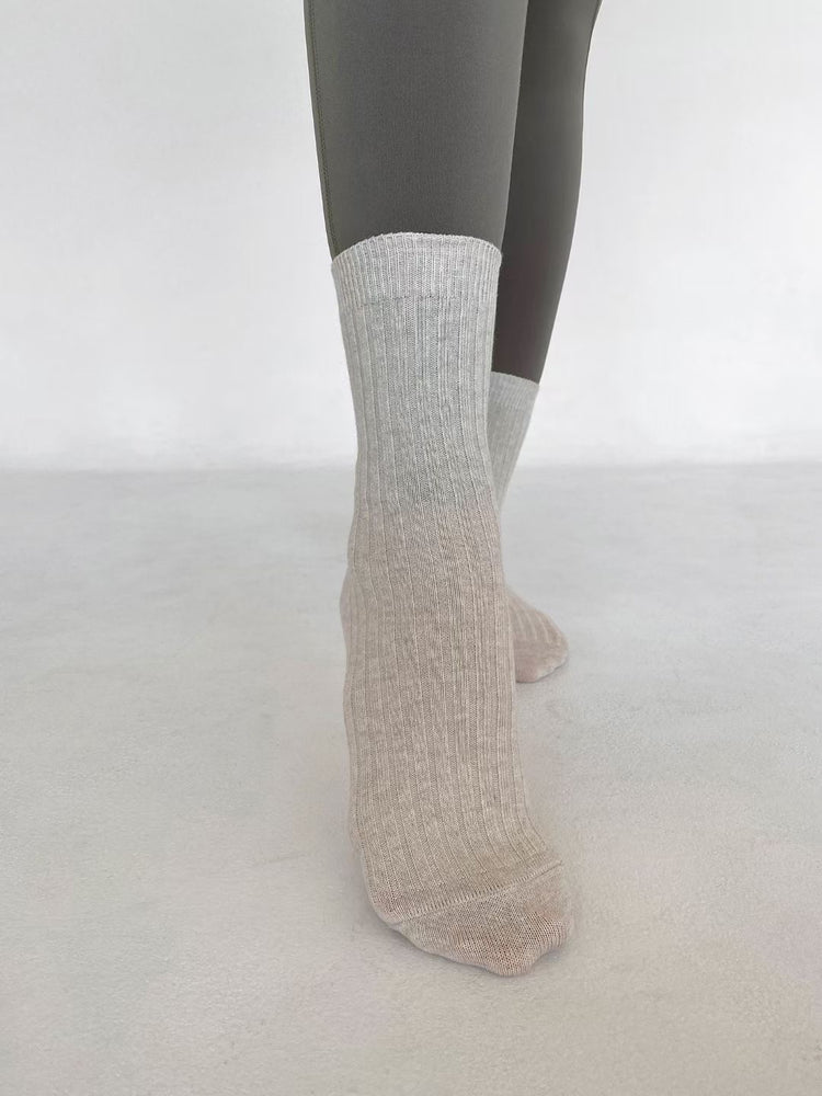 Lucia Crew Grip Socks