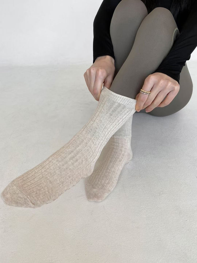 Lucia Crew Grip Socks