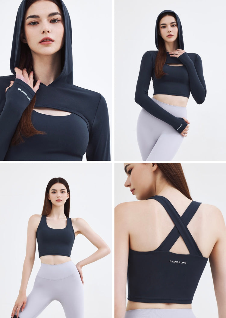 Grande Line El-Flex Hoodie Layer + Bra Top SET