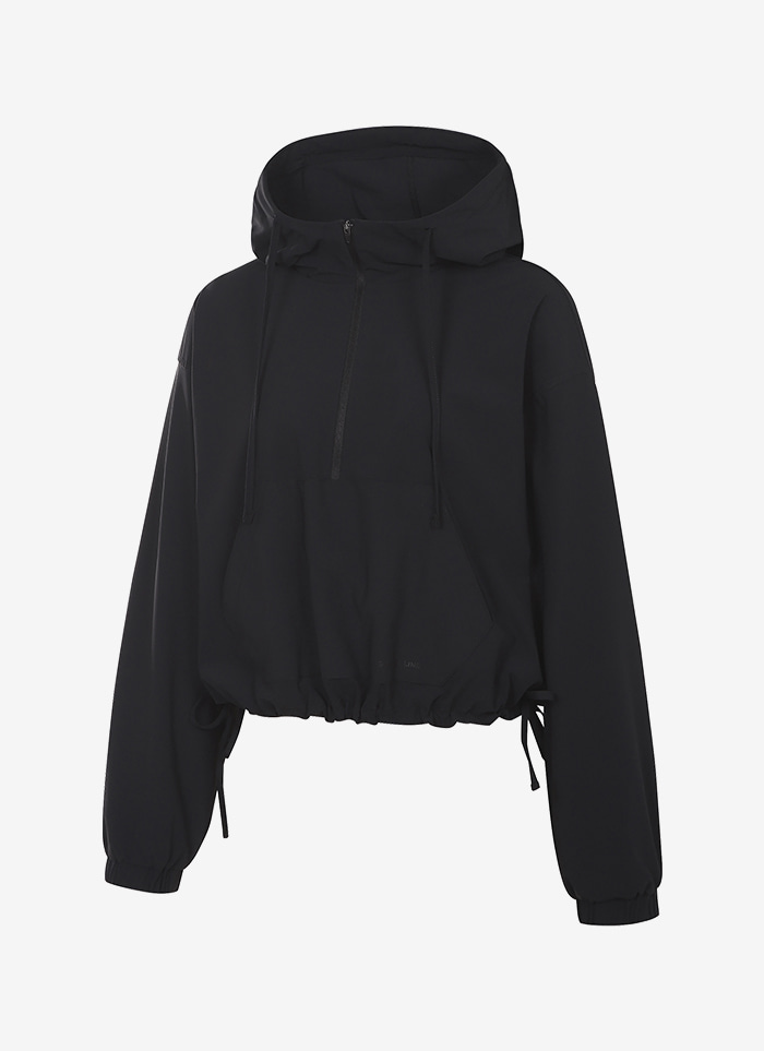 Grande Line El-stretch String Crop Hoodie