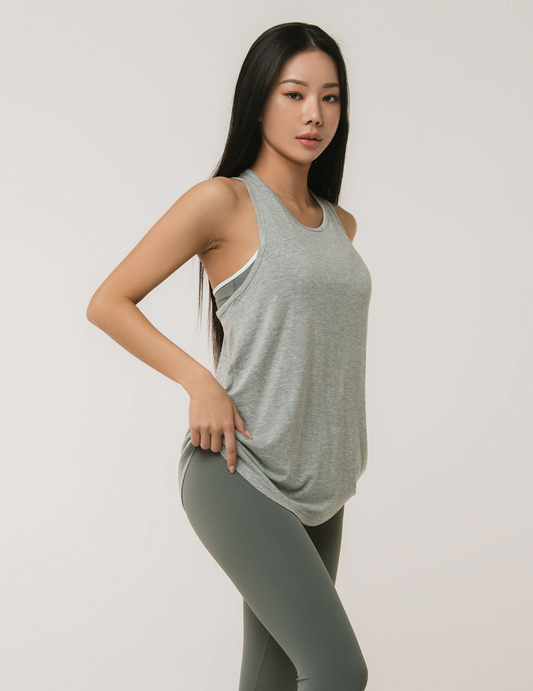 Conch Wear Drop Back Open Sleeveless Top