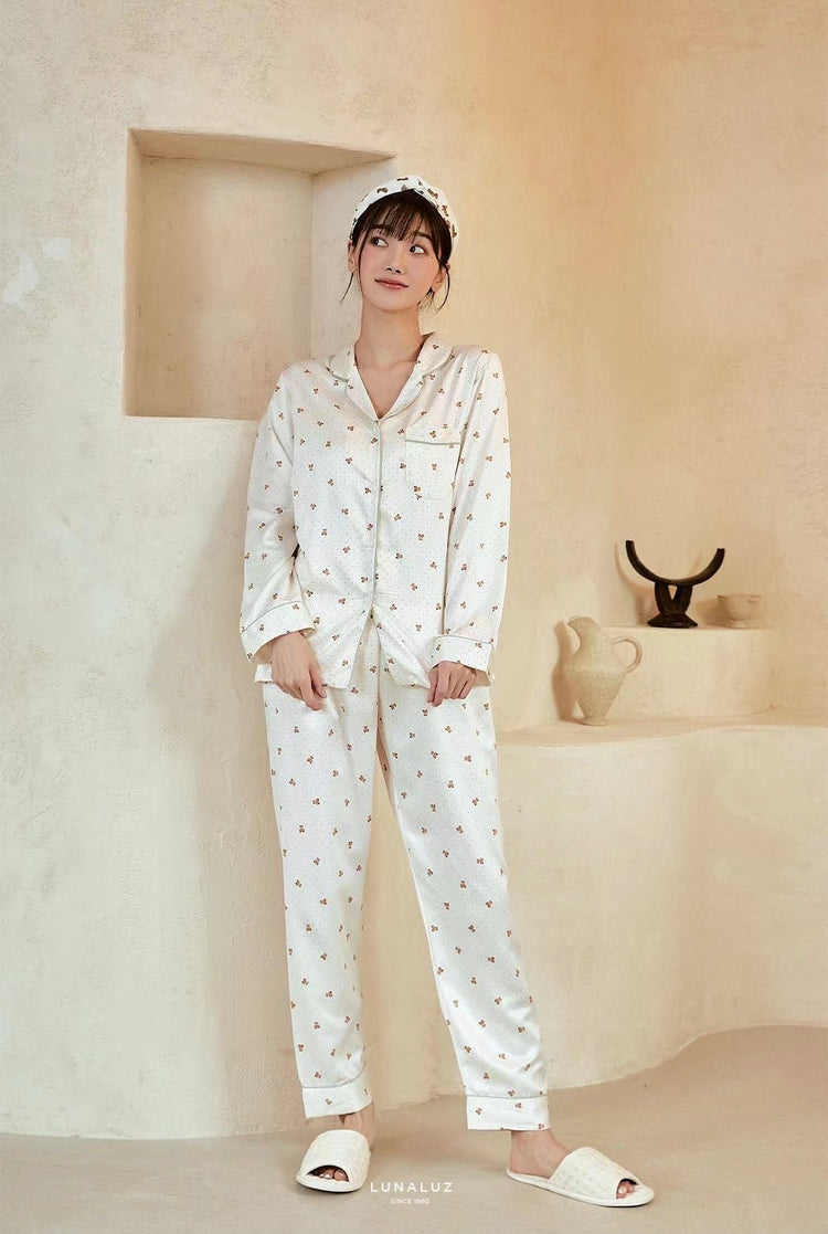 PJS Kaia Bear Couple Pajamas