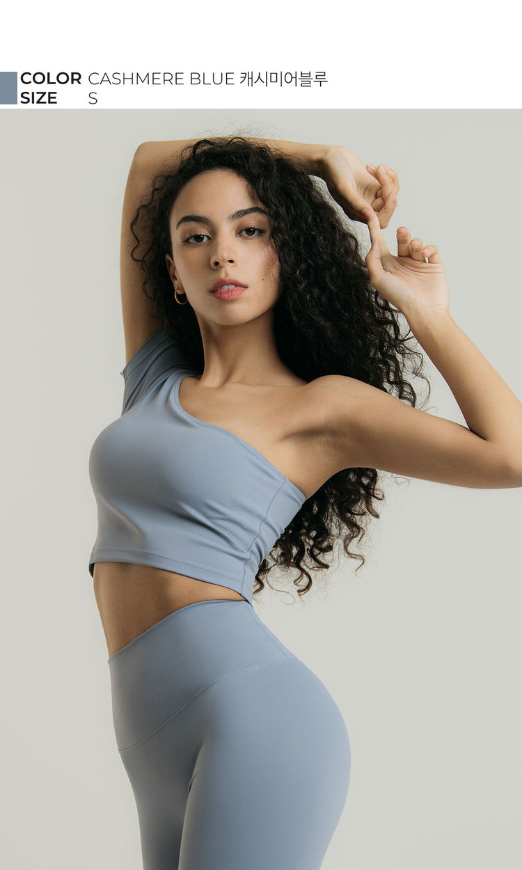 Conch Wear Airlight One Shoulder Crop Top