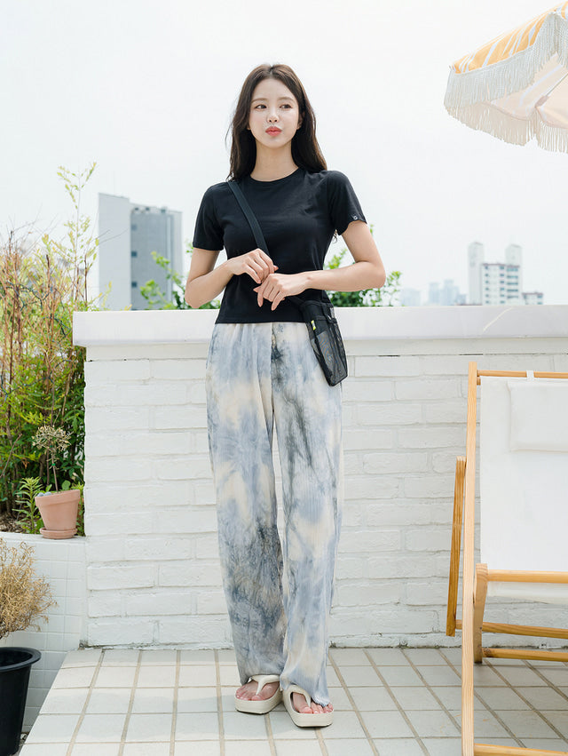 UP013 Tie-dye Pleated Pants