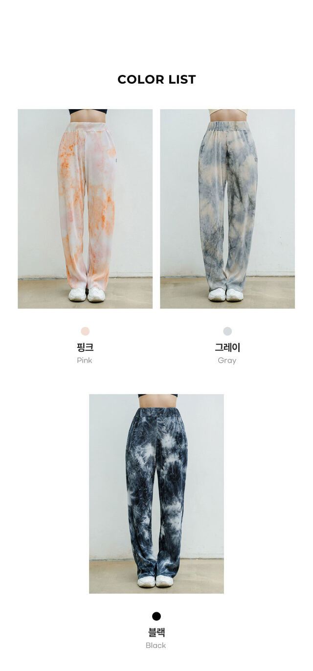 UP013 Tie-dye Pleated Pants