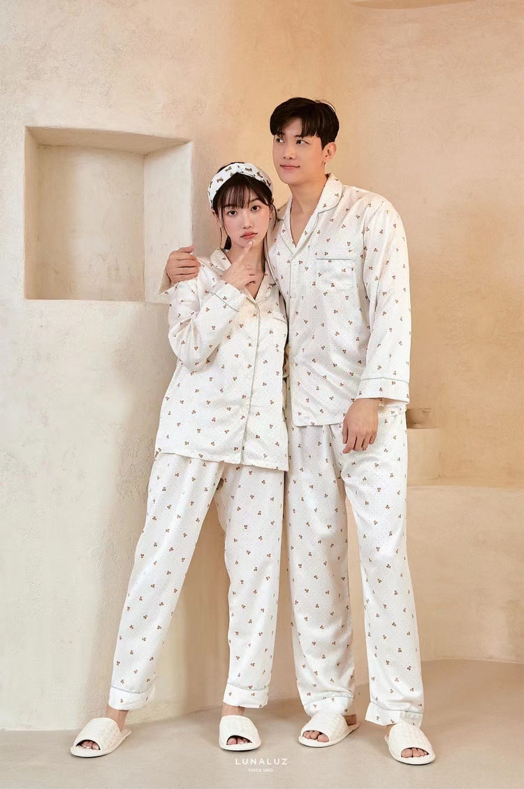 PJS Kaia Bear Couple Pajamas